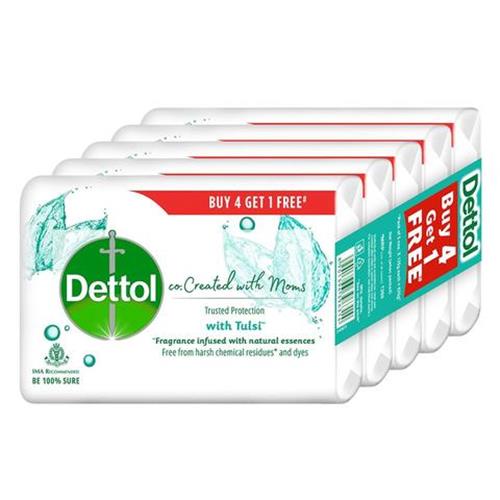 DETTOL SOAP TULSI 125gm*4+1